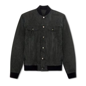 Black On Black Jean Jacket